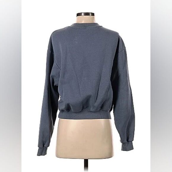 Skims Cotton Fleece Blue Classic Crewneck Small - Picture 3 of 6